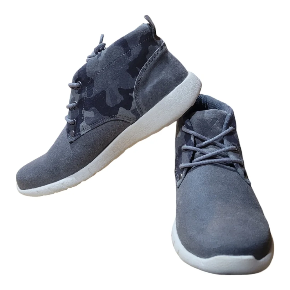 TERRITORY‎ TRIGGER GREY CAMO SUEDE LEATHER CHUKKA BOOTS NWT SZ 9.5